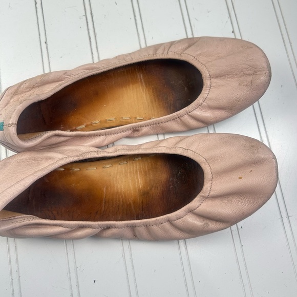 TIEKS by Gavrieli Ballerina Pink Blush Soft Leather Ballet Flats Womenโs Size 9 - Picture 11 of 12